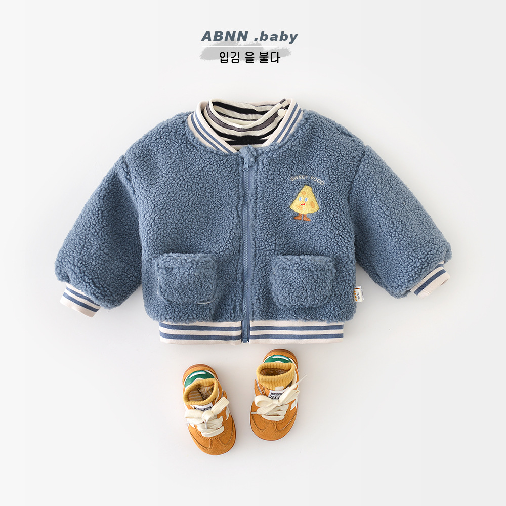 Jaket Bayi Perempuan Berbahan  - Toddler Boy Winter Fleece Jacket ulasan dan harga