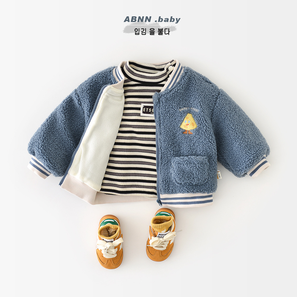 Jaket Bayi Perempuan Berbahan  - Toddler Boy Winter Fleece Jacket ulasan dan harga