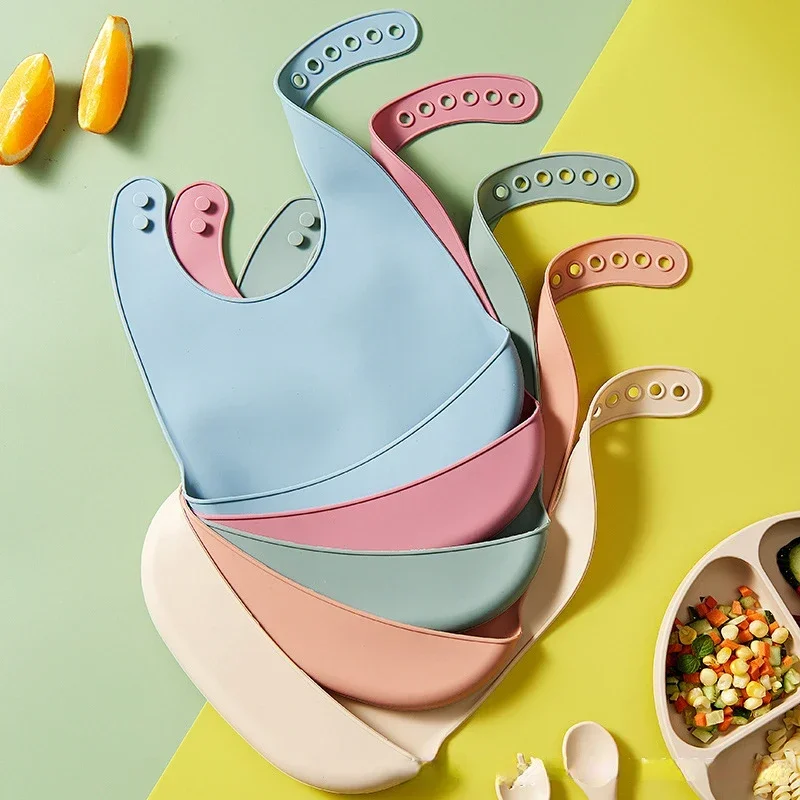 1 buah Celemek Makan Bayi Sili - Waterproof Baby Bibs Silicone ulasan dan harga