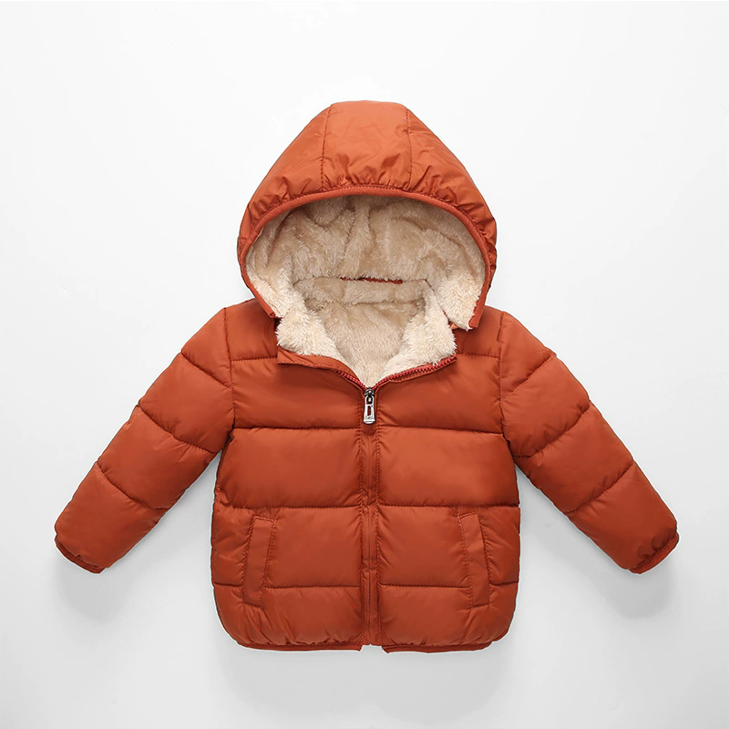 Jaket Puffer Berkerudung Musim - Toddler Boy Winter Fleece Jacket ulasan dan harga