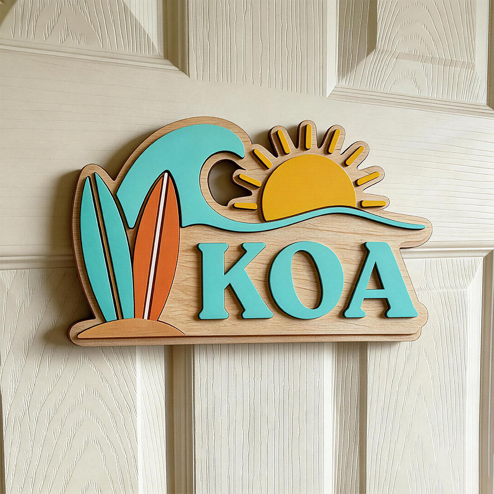 Papan Nama Pintu Bertema Gelom - Nursery ulasan dan harga